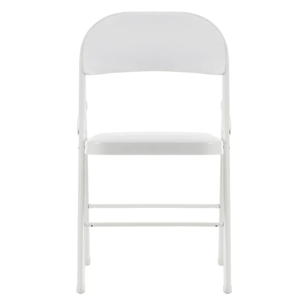 6pcs Elegant Foldable Iron & PVC Chairs for Convention & Exhibition White view 6