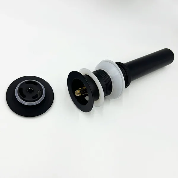 Bathroom Sink Drain with Overflow, Vessel Sink Lavatory Vanity Pop Up Drain Stopper, 304 Stainless Steel view 5