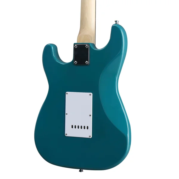 KST Stylish H-S-S Pickup Electric Guitar Kit with 5W AMP Bag Guitar Strap Strings Lake Blue view 5