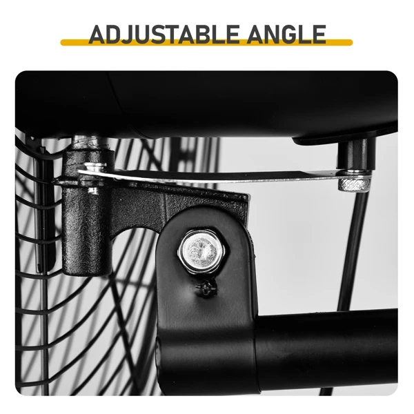 MFJ-EW50 20inch High Velocity Wall Mount Fan Oscillating,Industrial Fan with 4 Speed Ventilation,100% BLDC Copper Motor,4963CFM,,Heavy Duty Metal Fan for Outdoor, Indoor Use view 3