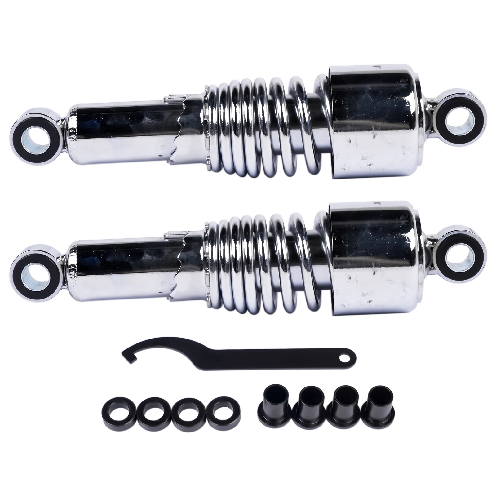 5" Chrome Rear Shock Absorbers for Harley Davidson Road King Street Glide Electra Glide FLT Dyna 1991-2016 Sportster 1988-2003 Lowering view 7