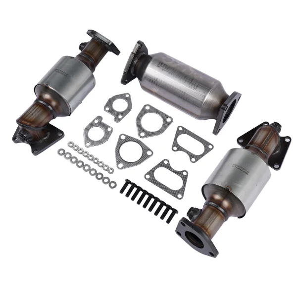 3x Catalytic Converters Kit Fit for Honda Accord 3.0L 2003-2007 45106 45107 45108 view 3