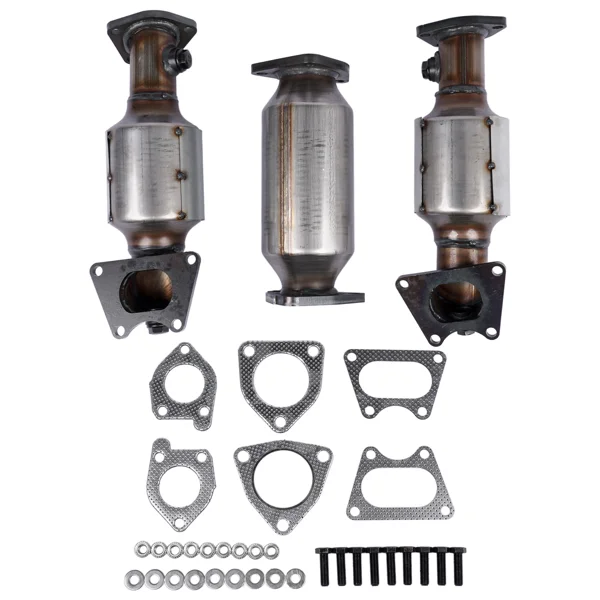 3x Catalytic Converters Kit Fit for Honda Accord 3.0L 2003-2007 45106 45107 45108 view 5