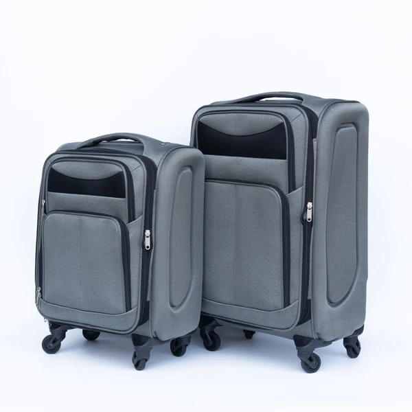 (20+24) Two-piece suitcase suitcase set Oxford trolley case without password lock universal wheel GRAY -Does not support self pick up view 4