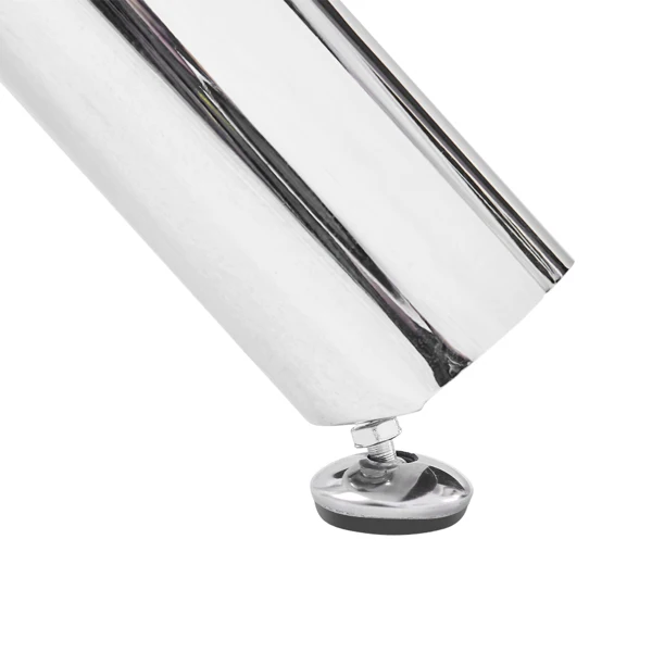 90*90*75cm Round Glass Dining Table Transparent Glass Table Leg Cross Design view 6