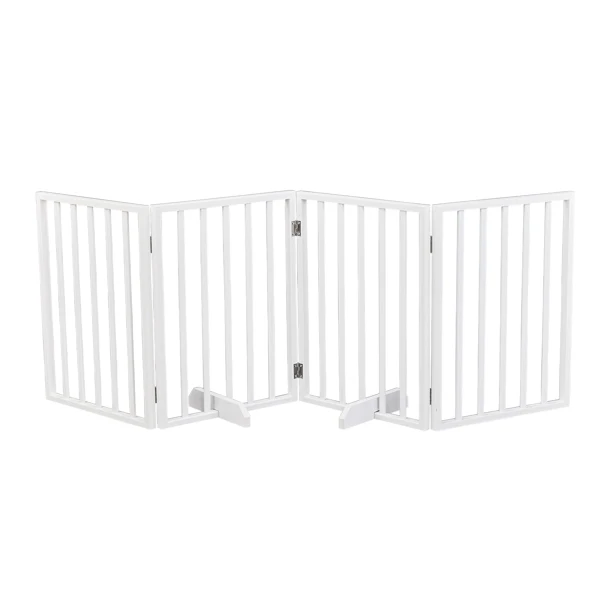 The Wooden Dog Fence White view 2