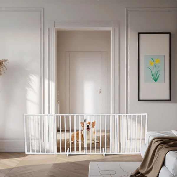 The Wooden Dog Fence White view 5