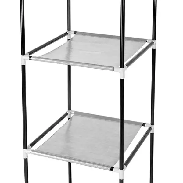 69" High-leg Non-woven Fabric Assembled Cloth Wardrobe Gray view 2