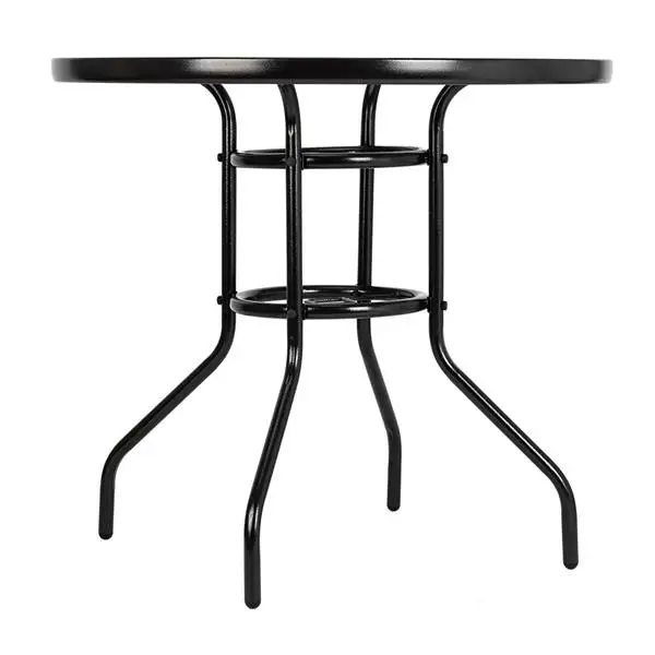 Outdoor Dining Table Round Toughened Glass Table Yard Garden Glass Table(SAME AS 93152635) view 5