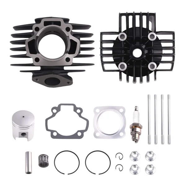 60cc Big Bore Cylinder Piston Gaskets Stud Top End Kit Fit for Yamaha PW 50 1981 - 2009