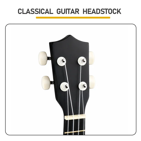 21in Linden wood body rosewood fingerboard ukulele, cotton bag, capo, strap, picks*2, tuner, Strings, Dust cloth view 4