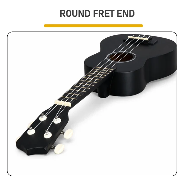 21in Linden wood body rosewood fingerboard ukulele, cotton bag, capo, strap, picks*2, tuner, Strings, Dust cloth view 6