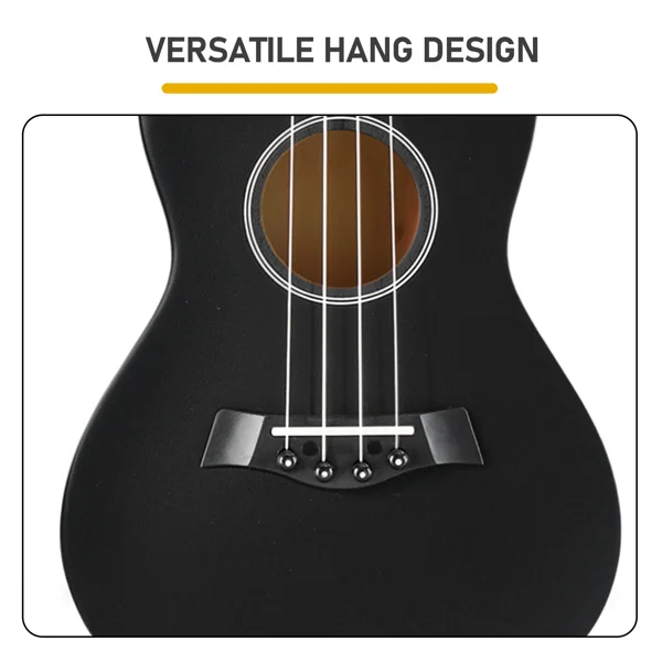 23in Linden wood body rosewood fingerboard ukulele, cotton bag, capo, strap, picks*2, tuner, Strings, Dust cloth view 2