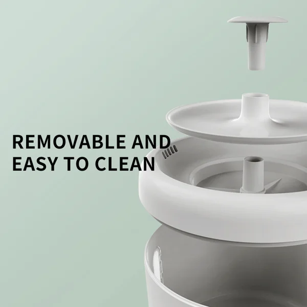 006 circular pet water dispenser, silent circulating water, filtered clean, large capacity, no leakage, allowing cats and dogs to drink with peace of mind view 2