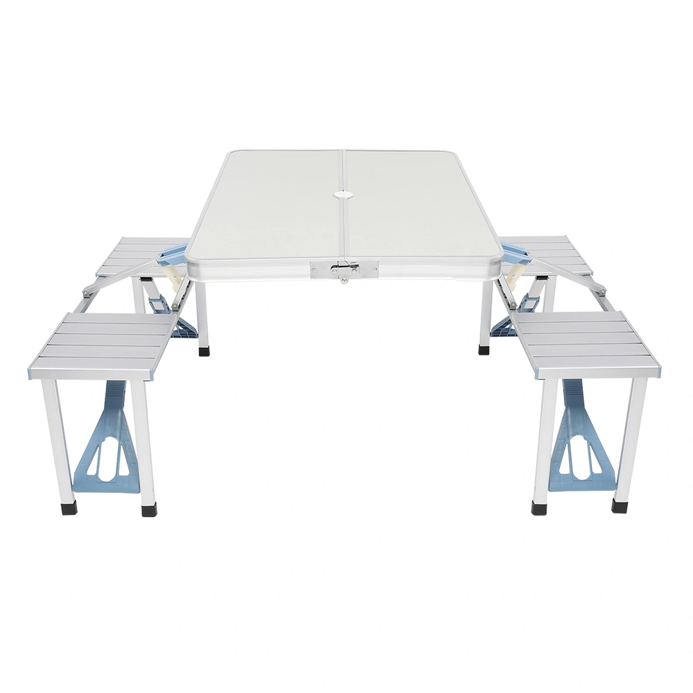 1 Piece Folding Table and Chair Set, Aluminum Alloy Portable Outdoor Seating view 2