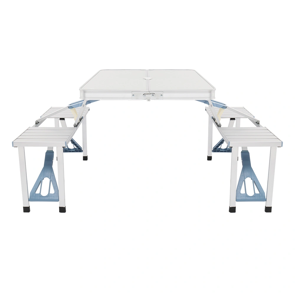 1 Piece Folding Table and Chair Set, Aluminum Alloy Portable Outdoor Seating view 6