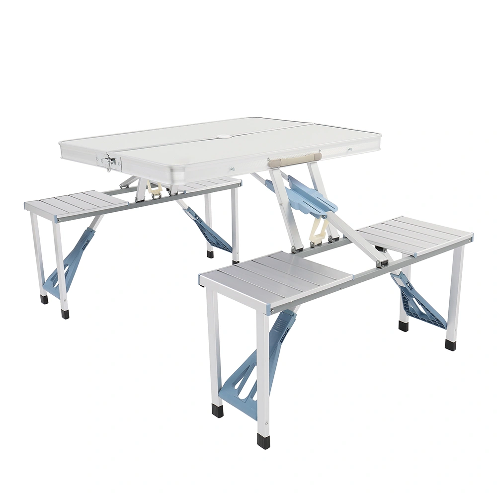1 Piece Folding Table and Chair Set, Aluminum Alloy Portable Outdoor Seating view 7