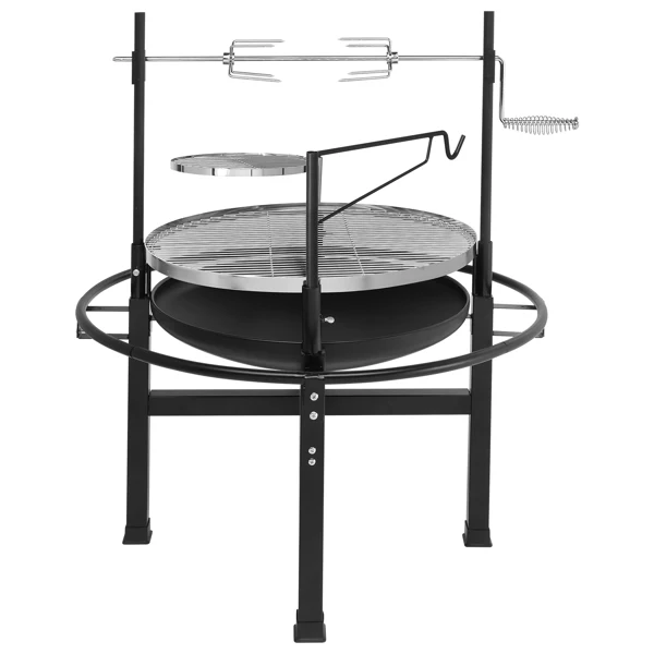 85*85*108cm Round Iron Spray Grill Black view 3