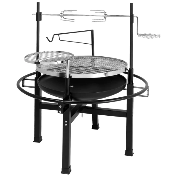 85*85*108cm Round Iron Spray Grill Black view 4