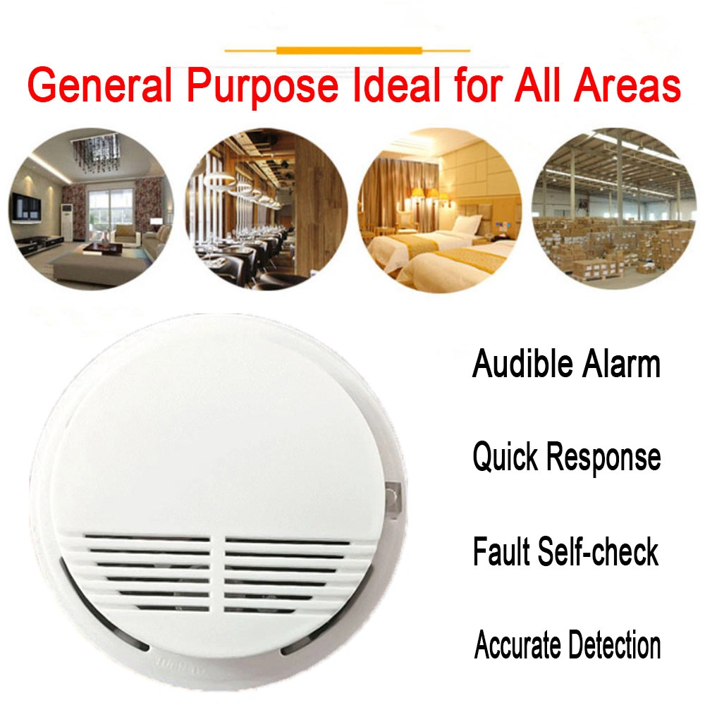 Smoke Alarm Detector with Battery Included - Home Fire Safety Sensor Alert view 7