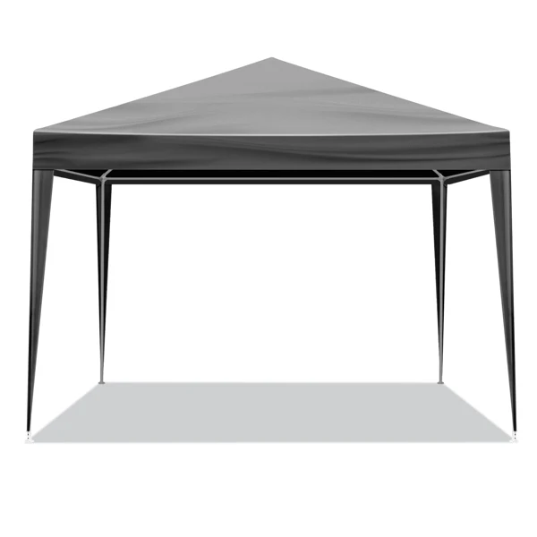 10'x10' Gazebo Waterproof Outdoor Canopy Patio Tent Party Tent for Wedding BBQ Cater, Black view 5