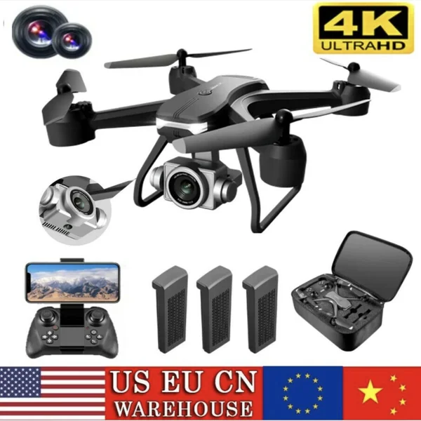 3 batteryV14 Professional Drone 6K HD Dual Camera Wifi FPV Portable RC Quadcopter, Drones suitable for adults/beginners.Logistics is randomly sent by UPS/UNI/GOFO/USPS/.