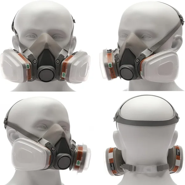 Reusable Half Face Shield Respirator Mask for Painting Welding Sanding Facepiece view 2