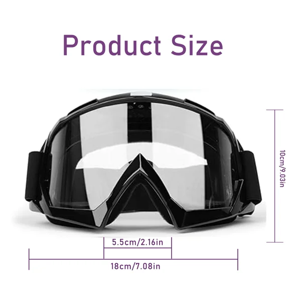 Windproof Anti-Scratch Dustproof Motorcycle Riding Goggles Ski Goggles Racing Goggles view 2