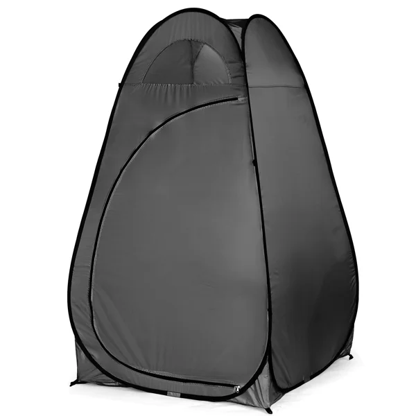 Portable Outdoor Pop-up Toilet Dressing Fitting Room Privacy Shelter Tent Black view 4