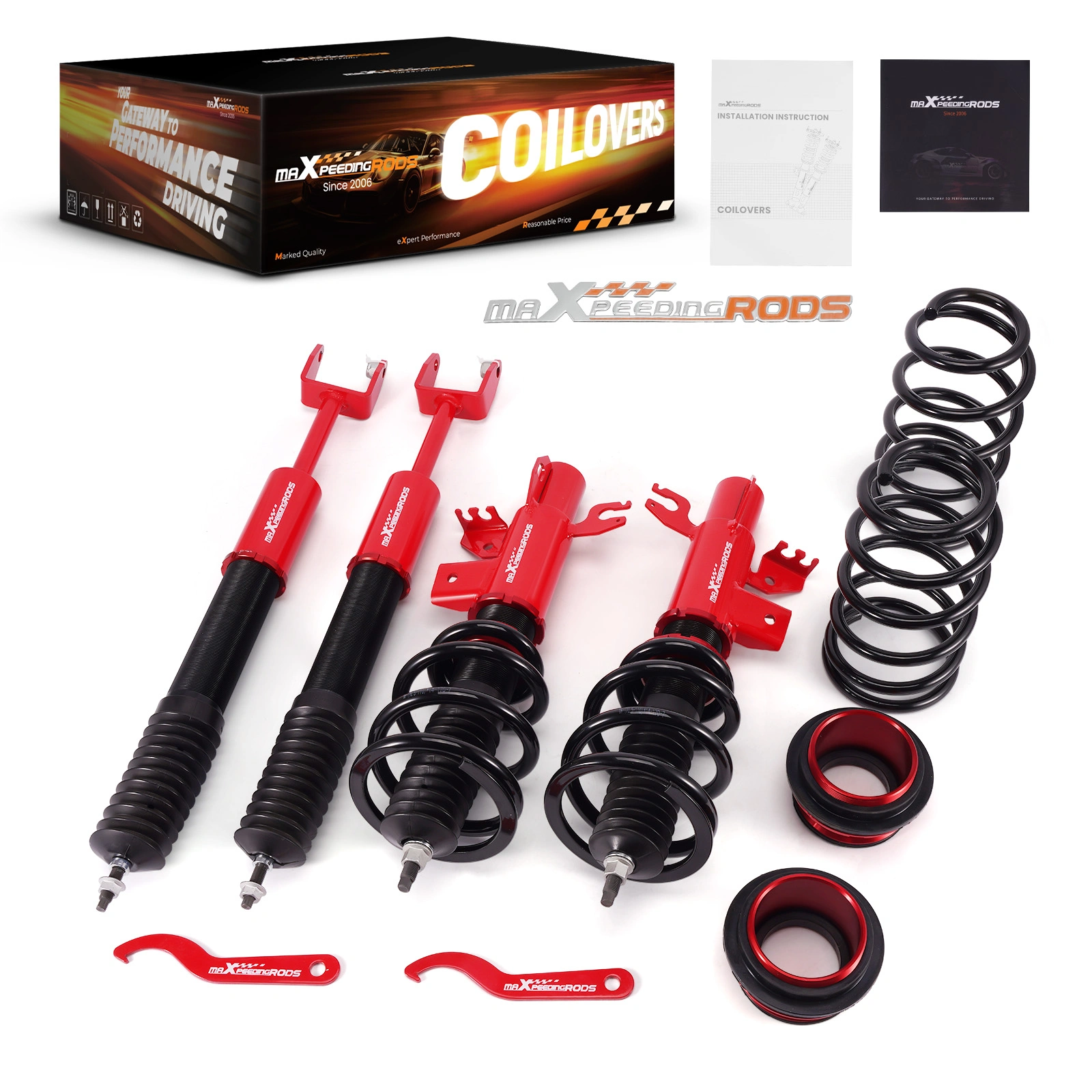 Adjustable Height Coilover Lowering Kit for Dodge Dart Sedan 2013-2016 view 6