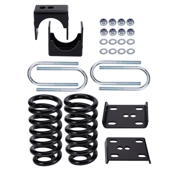 Front 3" Rear 5" Drop Lowering Springs Flip Kit Fit For Chevy C10 GMC C15 1973-1987 view 2