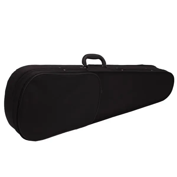 New 4/4 Acoustic Violin Case Bow Rosin Black view 3