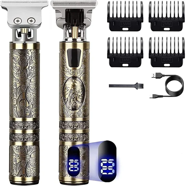 Small LCD Screen Display Professional Men Cordless Hair Clippers Beard Trimmer Cutting Machine Kit view 4