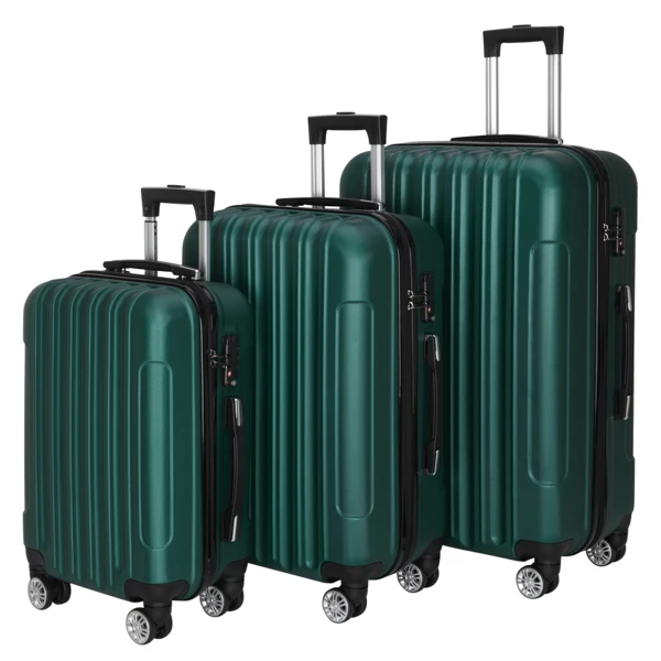3-in-1 Multifunctional Large Capacity Traveling Storage Suitcase Dark Green view 3