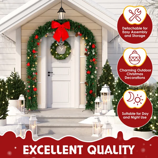 240*40*265cm PVC Christmas Arch view 4