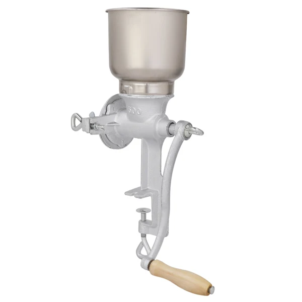500# Home Use Hand Cranking Operation Grain Grinder Silver view 3
