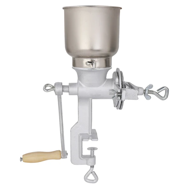 500# Home Use Hand Cranking Operation Grain Grinder Silver view 6