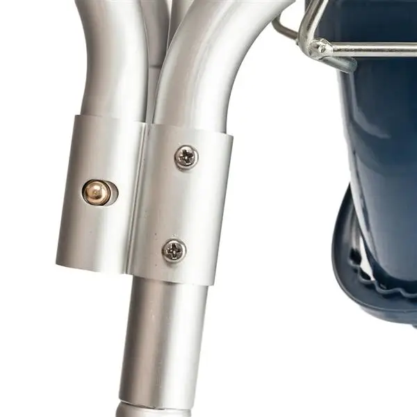 Multifunctional Aluminum Elder People Disabled People Pregnant Women Commode Chair Bath Chair Creamy White view 4