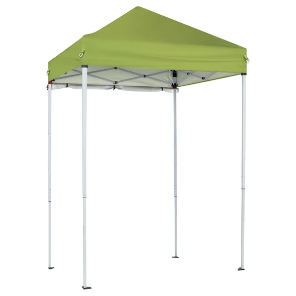 5X5FT Outdoor Canopy with 1 Sidewall Green view 3