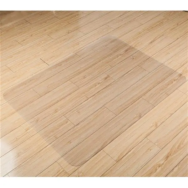 PVC Dull Polish Chair Mat Protection Floor Mat 90x120x0.2cm Rectangular view 4