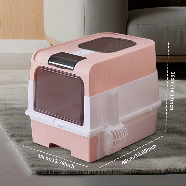 pinkMagic Cube Intelligent Cat litter Box - Free Hands, Enjoy Pure Life | Automatic Cleaning, Silent Design, Preferred for Multi Cat Families