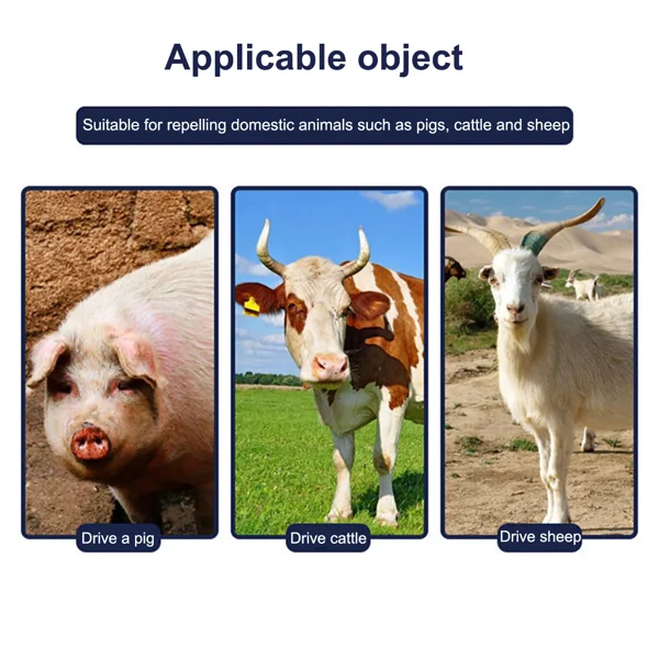 Electric Repeller Handheld Pig and Cattle Repeller Livestock Repeller Usb 23 Cm view 6