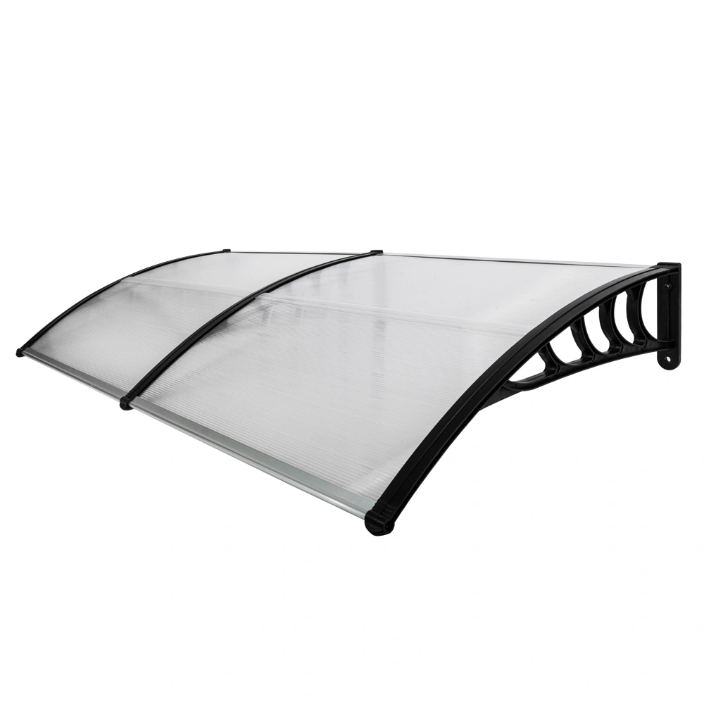 HT-200x100 Door & Window Rain Cover Eaves Protector, Black Holder for Home Use view 20