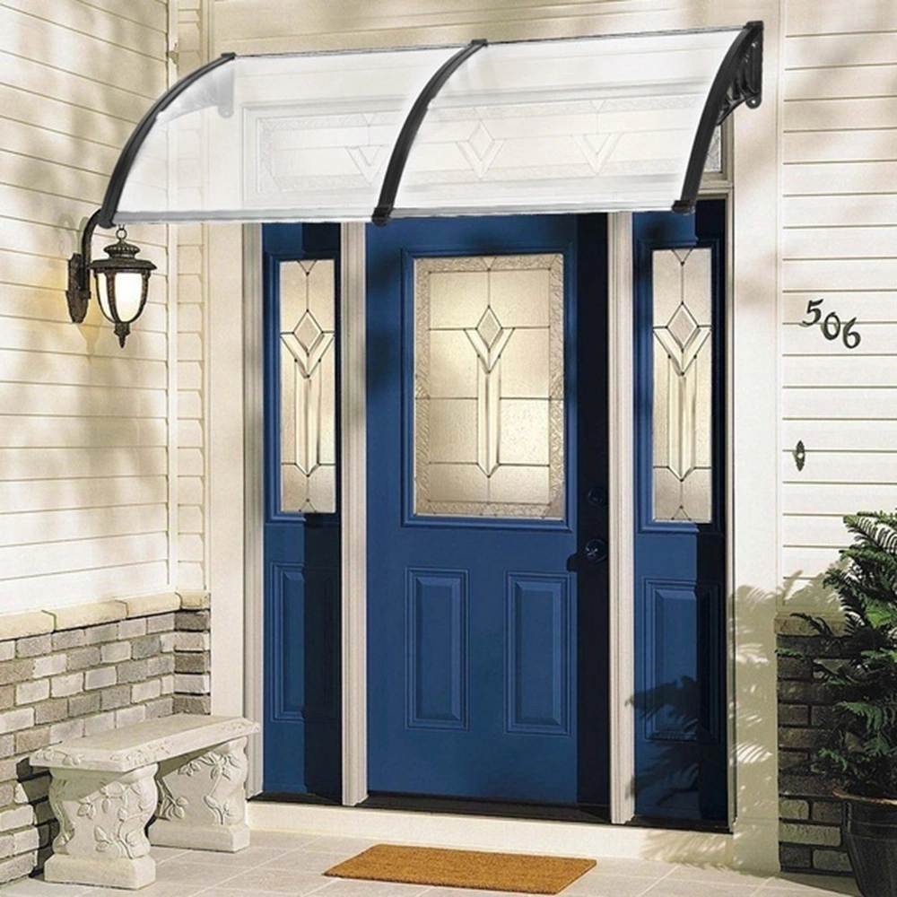 HT-200x100 Door & Window Rain Cover Eaves Protector, Black Holder for Home Use view 33