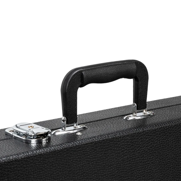 High Grade Electric Guitar Square Hard Case Flat Black view 6