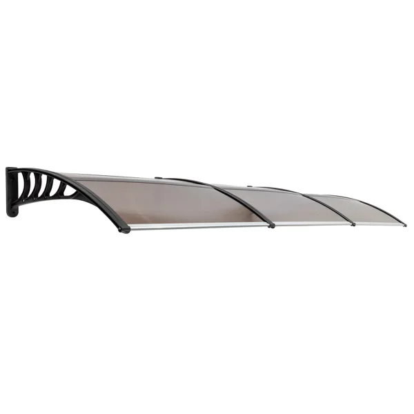 HT-300 x 100 Household Application Door & Window Rain Cover Eaves Brown Board & Black Holder view 6
