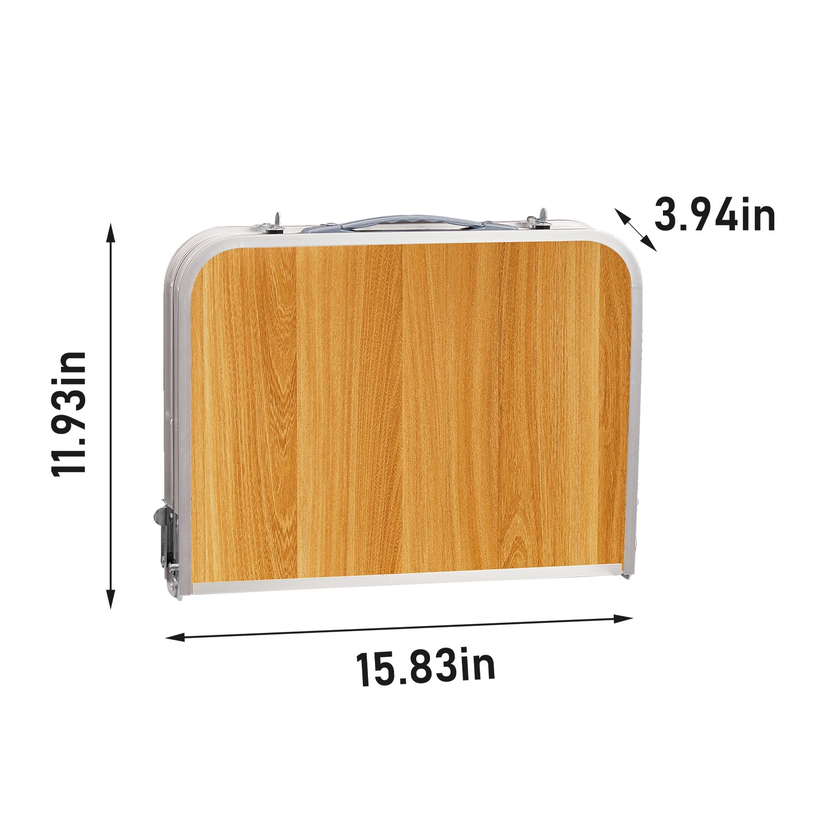 3ft Folding Camping Table Portable Adjustable Height Aluminum Picnic Table with Carry Handle Lightweight Outdoor Indoor Table for Hiking Camp BBQ Beach view 6