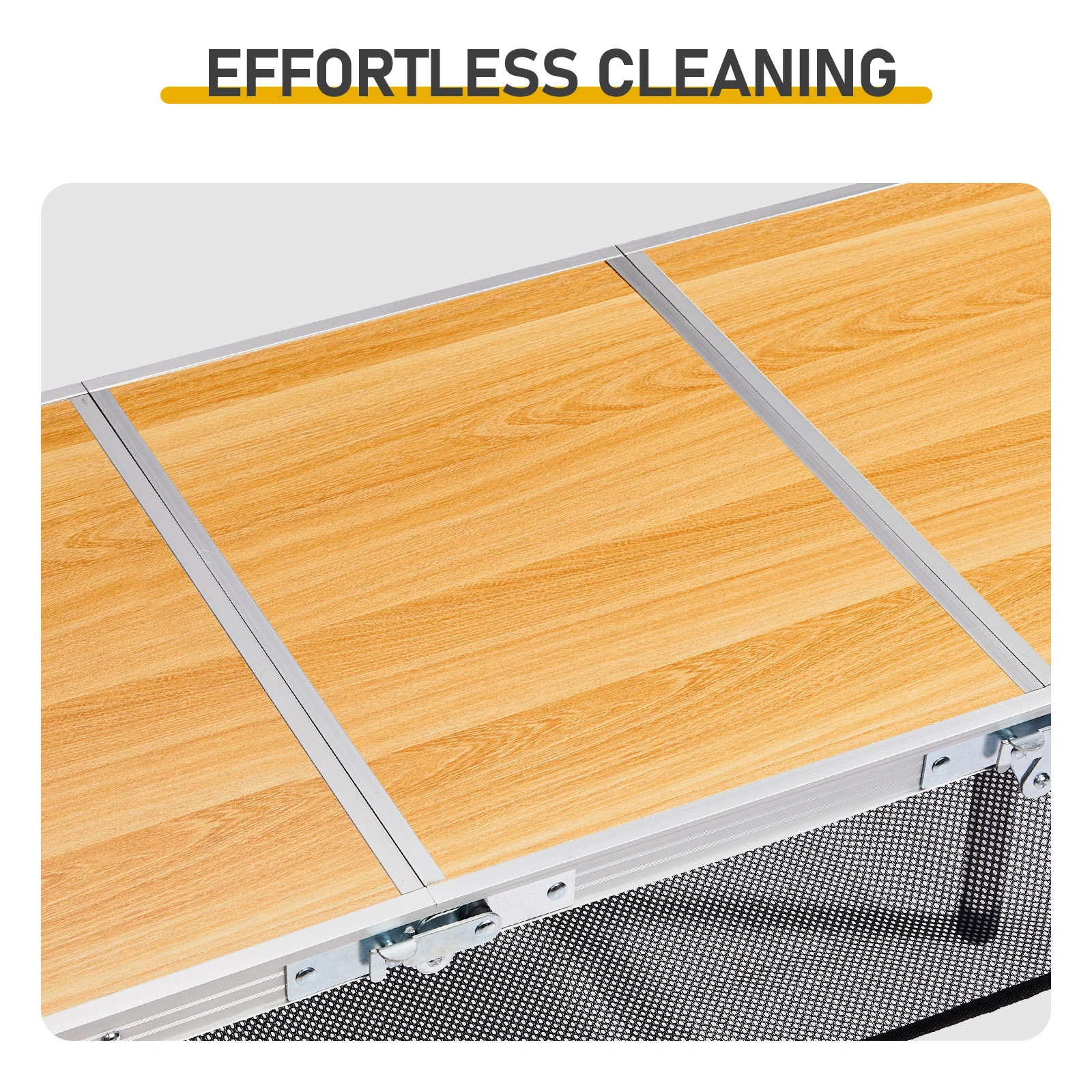 3ft Folding Camping Table Portable Adjustable Height Aluminum Picnic Table with Carry Handle Lightweight Outdoor Indoor Table for Hiking Camp BBQ Beach view 8