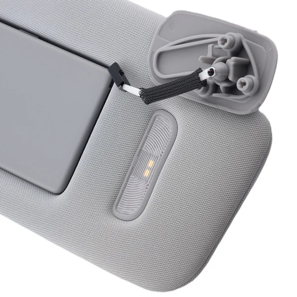 Passenger Right Sun Visor fit for Chevrolet Tahoe 2015-2019 Gray w/ Mirror Light view 3