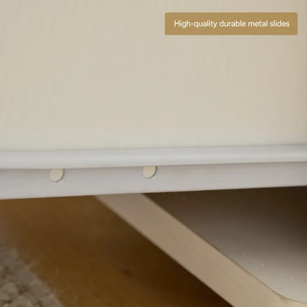 Embossed White Particle Board with Melamine Laminate 1155574cm One-Door Three-Drawer Computer Desk view 4
